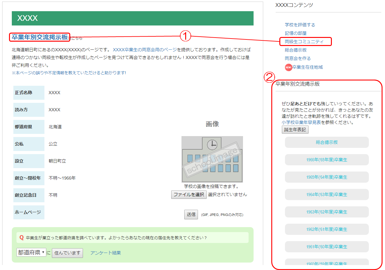 学校検索トップケージ