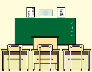 吉野町立中龍門小学校小名分校の教室